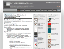 Tablet Screenshot of latorreliteraria.com